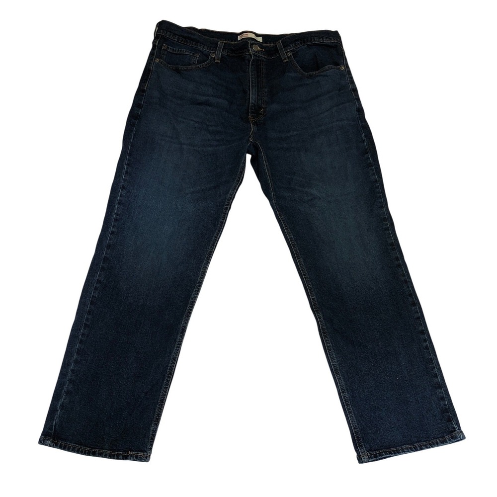 Signature by Levi Strauss Mens Athletic Fit Jeans W38 L29 Dark Wash Blue Stretch